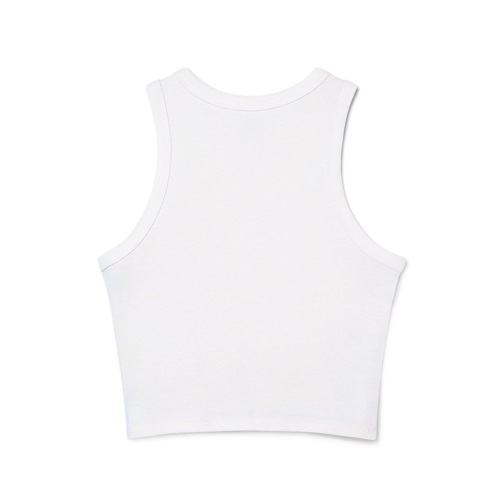 Starlight Solid White Blend Womens Tank Top