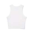 Starlight Solid White Blend Womens Tank Top