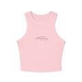 Essence Solid Pink Blend Womens Tank Top