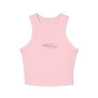 Essence Solid Pink Blend Womens Tank Top