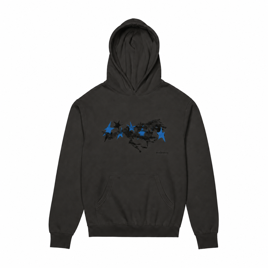 'Untamed' Vintage Black Hoodie
