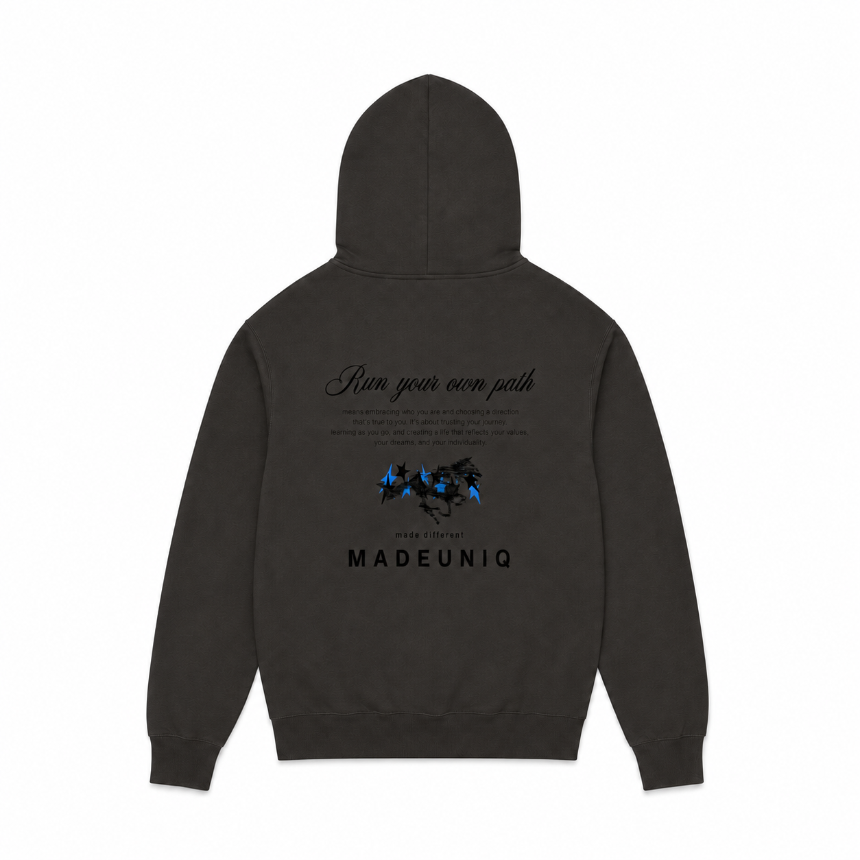 'Untamed' Vintage Black Hoodie