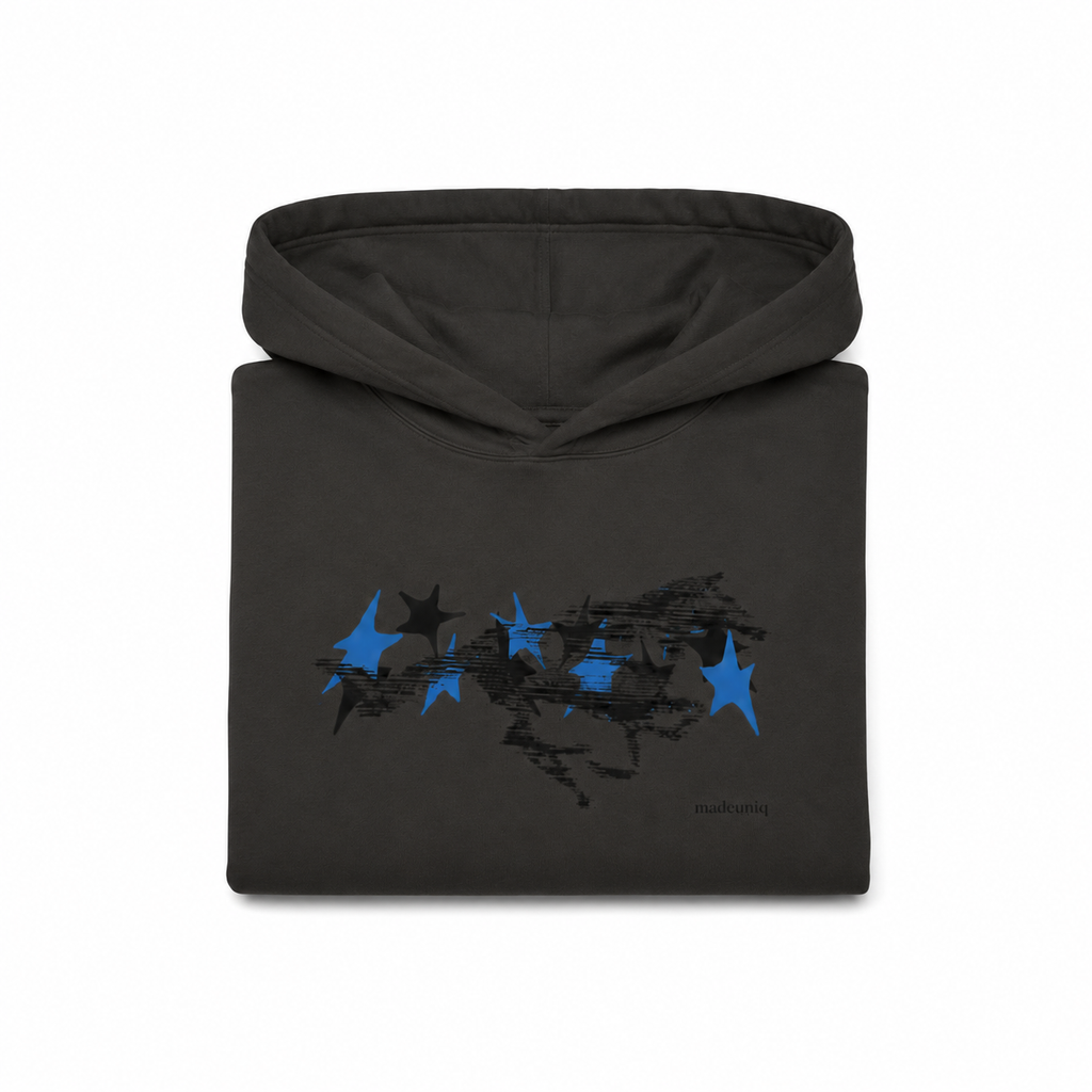 'Untamed' Vintage Black Hoodie