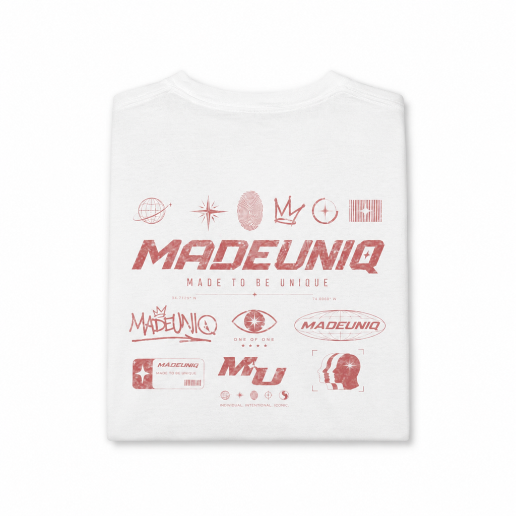 'Identity' Relaxed White Tee