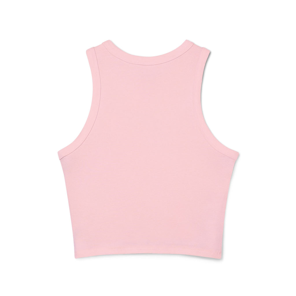 Essence Solid Pink Blend Womens Tank Top