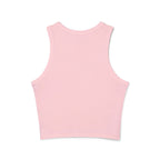 Essence Solid Pink Blend Womens Tank Top