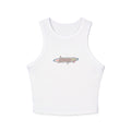 Starlight Solid White Blend Womens Tank Top