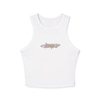Starlight Solid White Blend Womens Tank Top